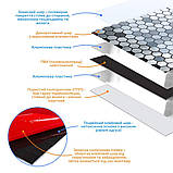 Самоклеюча алюмінієва плитка 300х300х3мм Срібна мозаїка із дзеркальними вставками SW-00001928, фото 2
