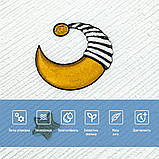 Панель стінова 3D 700х700х4мм Зірки та місяць на білому фоні SW-00001970, фото 4