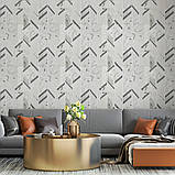 Панель стінова 3D 680х680х4мм Абстракція сіра SW-00001990, фото 4