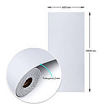 Самоклеюча вініловая плитка в рулоні 600х3000х2мм Білий льон Мат SW-00002041, фото 3