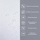 Самоклеюча вініловая плитка в рулоні 600х3000х2мм Білий льон Мат SW-00002041, фото 5