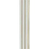 Рейка декоративна PS 2900х120х12мм Під білу шкіру із золотом SW-00002130, фото 5