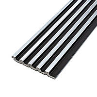 Рейка декоративна PS 2900х120х12мм Чорний зі сріблом SW-00002133