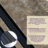 Рейка декоративна PS 2900х120х12мм Сіро-коричневий із золотими вкрапленнями SW-00002138, фото 2