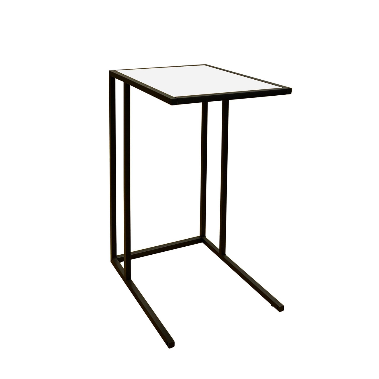 Стіл придиванний Art In Head Fiji Double 430х630х350 Білий/Чорний (TB06010000030), фото 1