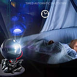 Астронавт нічник-проєктор Galaxy з пультом – зоряне небо, туманність, місяць, LED світильник USB, фото 4