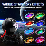 Астронавт нічник-проєктор Galaxy з пультом – зоряне небо, туманність, місяць, LED світильник USB, фото 2
