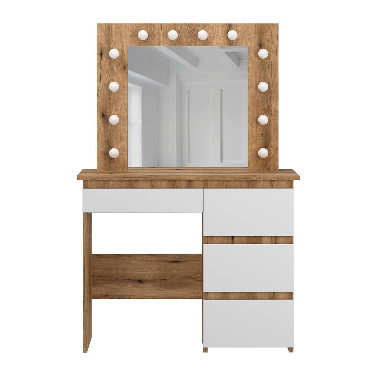 Стіл туалетний Art in Head Beauty 940х430х1400 Дуб евок/ Білий діамант (TB31100100000)