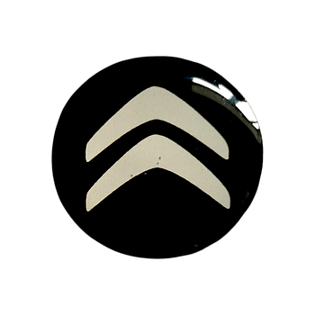 Наклейки - логотип Citroen для авто та ключів d=12,6мм, d=15мм, 2шт
