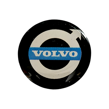 Наклейки - логотип Volvo для авто та ключів d=12,6мм, d=15мм, 2шт