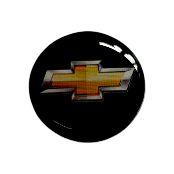Наклейки - логотип Chevrolet для авто та ключів d=12,6мм, d=15мм, 2шт