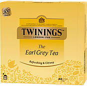 ОРИГІНАЛ! Чай чорний з бергамотом Twinings EARL GREY 100 пакетиків по 2г, Англія висока якість