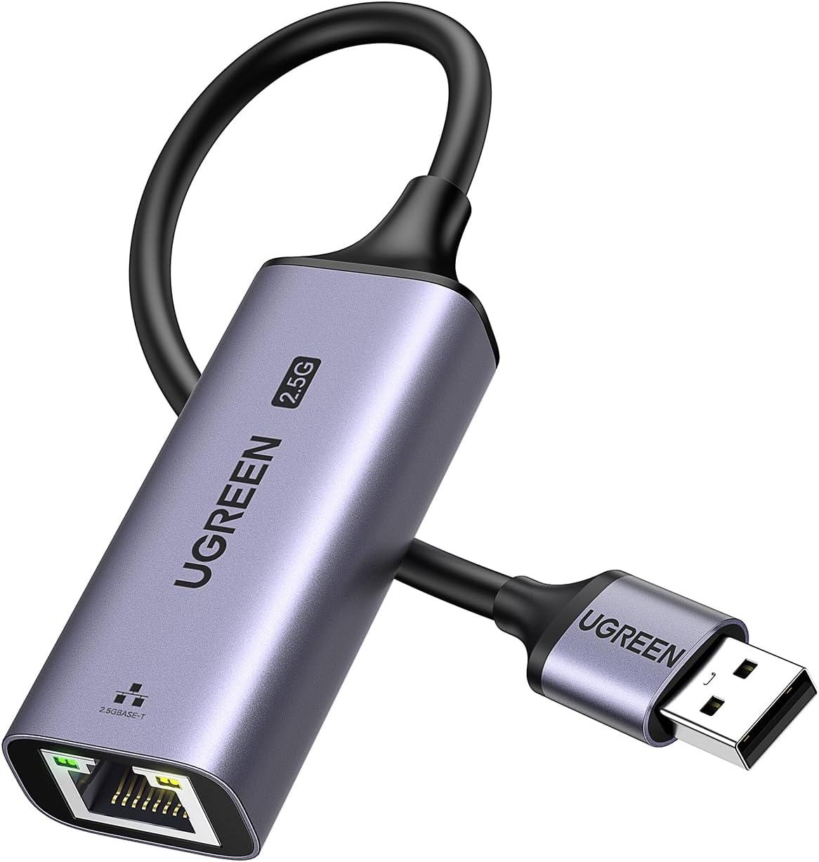 Сетевой адаптер Ugreen USB to Ethernet Adapter 2.5Gb USB 3.0 to RJ45 Grey (CM648)