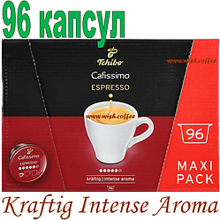 Кава в капсулах Caffitaly TCHIBO Cafissimo Espresso Intense Aroma Kraftig RED (коробочка 96 капсул)