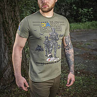 М-Тас військова чоловіча футболка хакі з принтом UA Side Light Olive