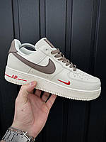 Кросівки Nike Air Force 1 Low 07 Essential Найк чоловічі стильні шкіряні демісезонні коричневі