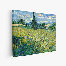 Картина на полотні "Ван Гог - Зелене пшеничне поле з кипарисом, Vincent van Gogh, Green Field", 48×60см, фото 2