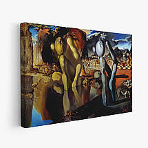 Картина на полотні "Сальвадор Далі - Метаморфози Нарциса, Salvador Dalí, Metamorphosis of Narcissus", 40×60см, фото 3