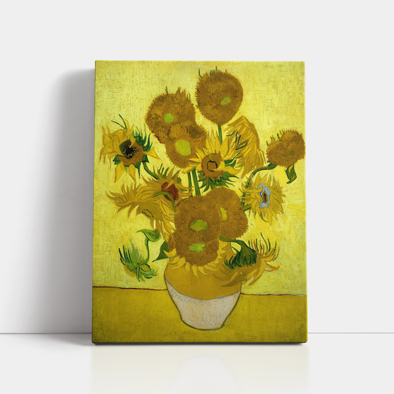 Картина на полотні "Вінсент ван Гог - Соняшники, Vincent van Gogh, Sunflowers", 60×45см