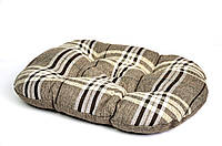 Лежак подушка 304088 Zoobaza сіра в клітинку 40х50 см, 8506110 - 145