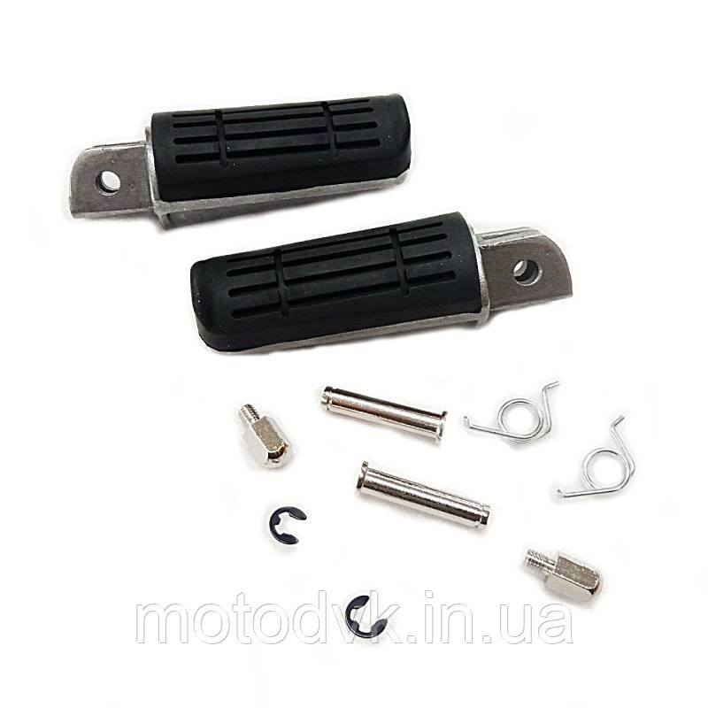 Підніжки бічні на мотоцикл Honda CB400 (з гумкою) передні широкі, (к-т 2 штуки)