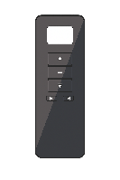 Пульт дистанційного керування електрокарнизом Livolo чорний (VL-SHQ029B)