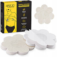 Наліпки на соски 4FIZJO Nipple Covers бавовняні 20 шт Beige (P-5905973401500)