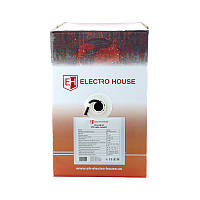 Мережевий кабель FTP cat5e 4х2х0,51 мм²  CCA   PE чорний, зі сталевим дротом, зовнішній монтаж