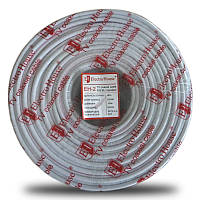 Кабель коаксіальний RG-6U 48%  обміднена сталь 1.02 ПВХ , білий, 100 м