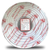 Кабель коаксіальний RG-6U 48%  мідь 1.02 ПВХ , білий, 100 м