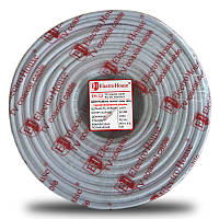 Кабель коаксіальний RG-6U 100%  мідь 1.02 ПВХ , білий, 100 м