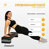 Степ-платформа EasyFit Step-B 2-ступінчаста сіра, фото 7