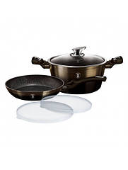Набір посуду 5 предмет Berlinger Haus Metallic Line Shiny Black Edition (BH-6616), 8670055 — 925