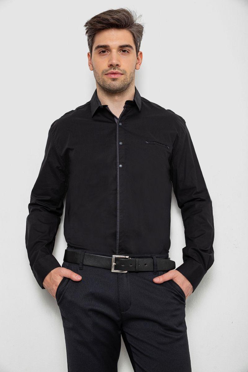 Сорочка чоловіча, колір чорний, 214R7083, фото 1