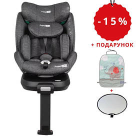 Автокрісло FreeON SPACE, поворотність 360°, сірий