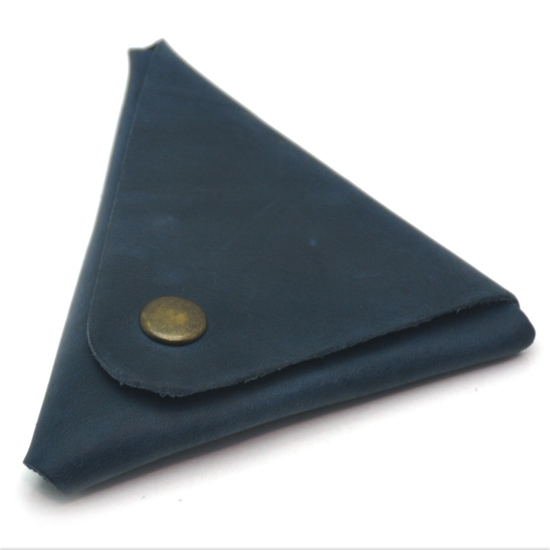 Монетниця зі шкіри Крейзі Zoo-hunt синя 1050, фото 1