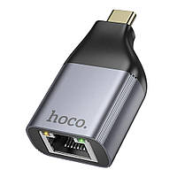 Перехідник Hoco UA35 Type-C to RJ45 10/100Mbps