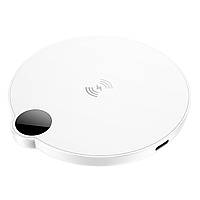 Бездротовий зарядний пристрій BOROFONE BQ39 Cypress desktop wireless fast charger with digital display White