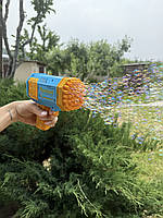 Генератор мильних бульбашок Bazooka Rocket Bubble Gun кулемет-базука на 40 отворів., фото 2