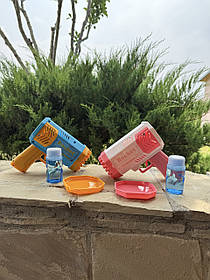 Генератор мильних бульбашок Bazooka Rocket Bubble Gun кулемет-базука на 40 отворів.