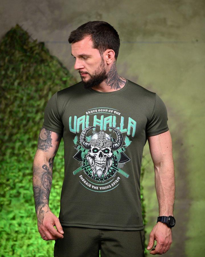 Тактична футболка, що виводить піт Valhalla oliva ПП7704, фото 1