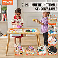 Столик VEVOR Sensory Sand Play Table Activity Table з 3 контейнерами для зберігання