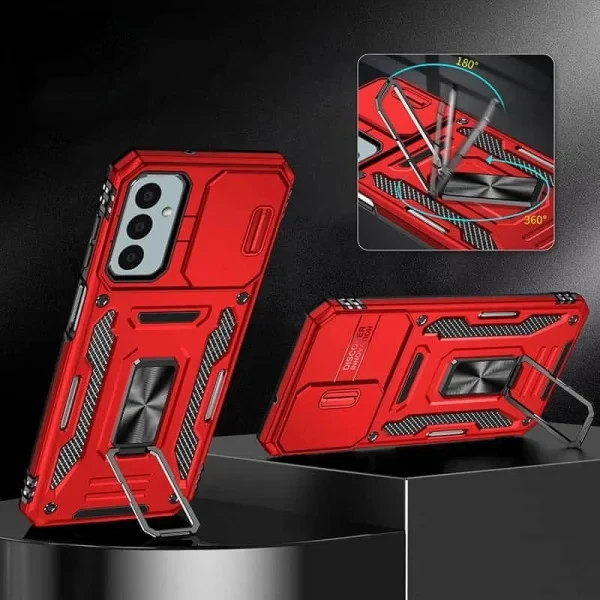 Чохол-накладка EpiK Camshield Army Ring для Samsung Galaxy A26 5G Red, фото 1