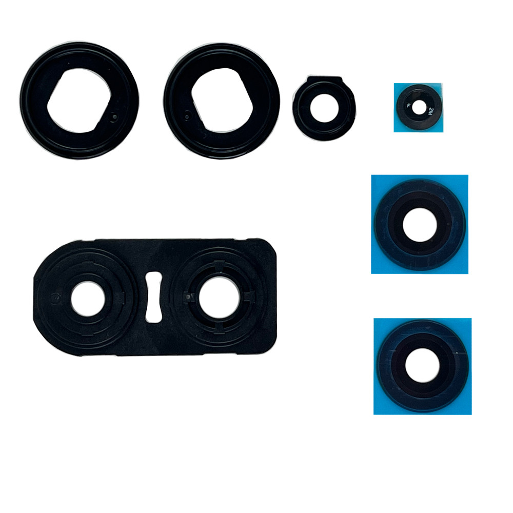 Скло камери Xiaomi Redmi Note 13 Pro 4G / Poco M6 Pro 4G Black (з рамкою)