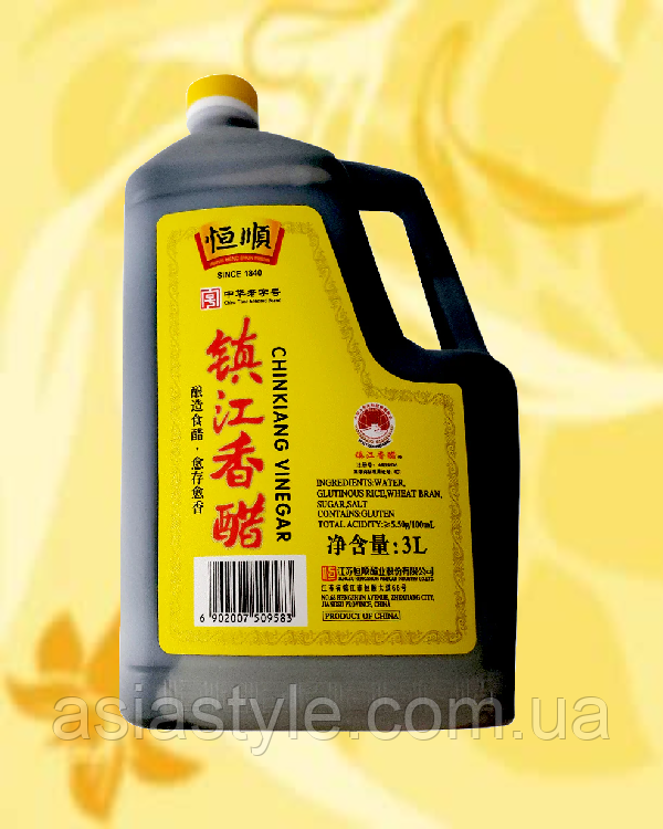 Оцет рисовий, Оксус рисовий, Rice Vinegar, Chinkiang, 3 л, Китай, Ч, фото 1