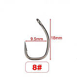 Коропові гачки «Square Gape Hooks» √8 (ТЕФЛОН), фото 2