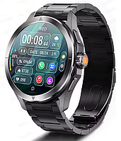 Водонепроницаемые умные часы с nfc gps Smart Watch классические с тонометром мужские смарт мерять давление