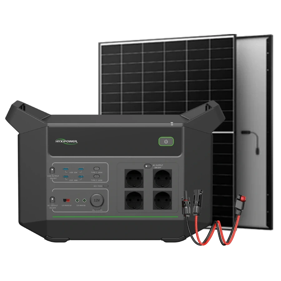 Система автономного живлення однофазна HYXiPower HYX-EA2000 + AIKO-A475-MAH54Mw 475 Вт, фото 1