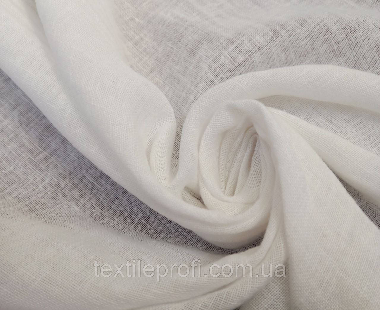 Декоративна марля білого кольору, фото 1