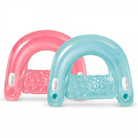 Плотик 58859 надувний, розмір 147-99см, 2 ручки, 2 повітряні камери, навантаження до 100кг, 2 кольори, в коробці.